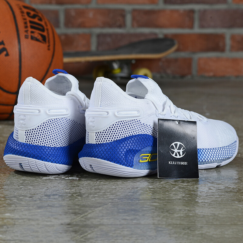 curry 6 blue and white